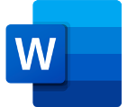 Logo programu Microsoft Word