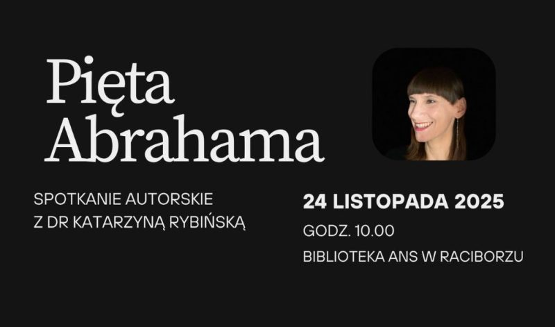 Spotkanie autorskie z dr Katarzyną Rybińską 24 listopada 2025 r.