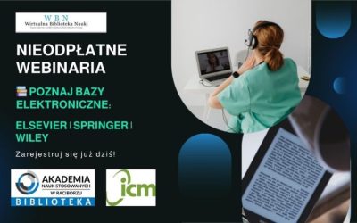 Bezpłatne webinaria Elsevier, Springer i Wiley