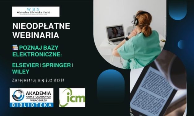 Bezpłatne webinaria Elsevier, Springer i Wiley