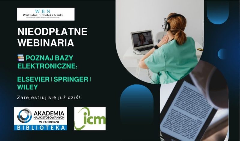 Bezpłatne webinaria Elsevier, Springer i Wiley