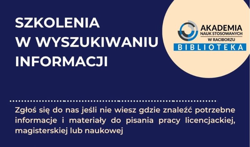 SZKOLENIA W WYSZUKIWANIU INFORMACJI