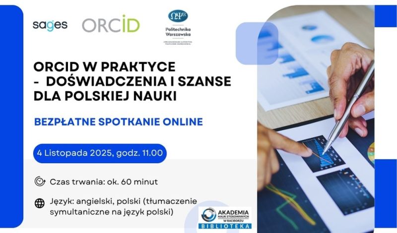Webinarium „ORCID w praktyce – doświadczenia i szanse dla polskiej nauki” – zaproszenie