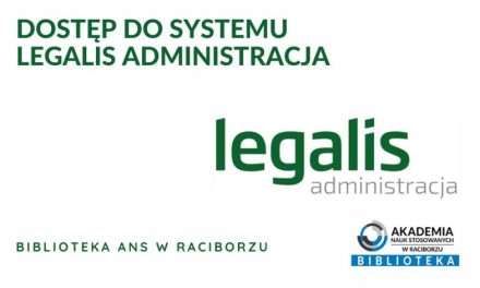 Dostęp do systemu Legalis Administracja 2025/2026