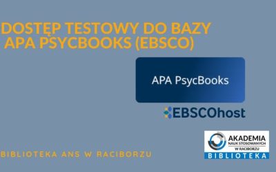 Dostęp testowy do bazy APA PsycBooks
