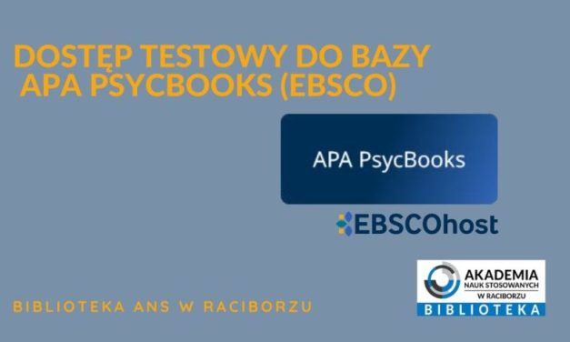 Dostęp testowy do bazy APA PsycBooks
