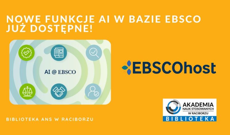 EBSCOhost wzbogacone o funkcje AI – sprawdź, co nowego!