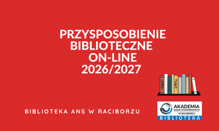 Przysposobienie biblioteczne on-line 2026/2027